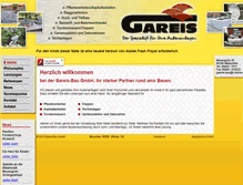 Tablet Screenshot of gareis-bau.de